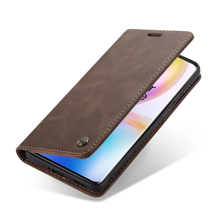 For OnePlus 8 Pro CaseMe Multifunctional Horizontal Flip Leather Case, with Card Slot & Holder & Wallet(Coffee)