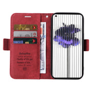 For Nothing Phone 1 BETOPNICE Dual-side Buckle Leather Phone Case(Red)