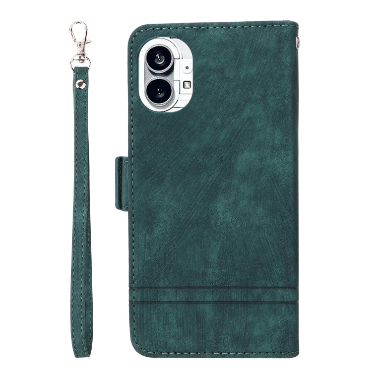 For Nothing Phone 1 BETOPNICE Dual-side Buckle Leather Phone Case(Green)