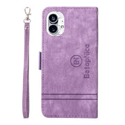 For Nothing Phone 1 BETOPNICE Dual-side Buckle Leather Phone Case(Purple)