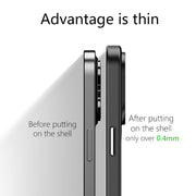 For iPhone 14 Plus wlons Magsafe Carbon Fiber Kevlar TPU Phone Case(Black)