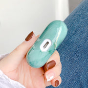 For AirPods Pro 2 Marble Pattern Wireless Earphone Protective Case(Grey Blue)