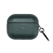 For Apple AirPods 3 PU Leather Wireless Bluetooth Earphone Protective Case(Dark Green)