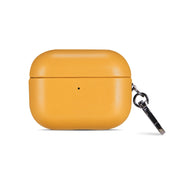 For Apple AirPods Pro 2 PU Leather Wireless Bluetooth Earphone Protective Case(Yellow)