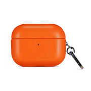 For Apple AirPods Pro 2 PU Leather Wireless Bluetooth Earphone Protective Case(Orange)