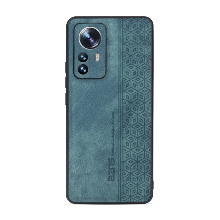 For Xiaomi 12 Pro / 12S Pro AZNS 3D Embossed Skin Feel Phone Case(Dark Green)