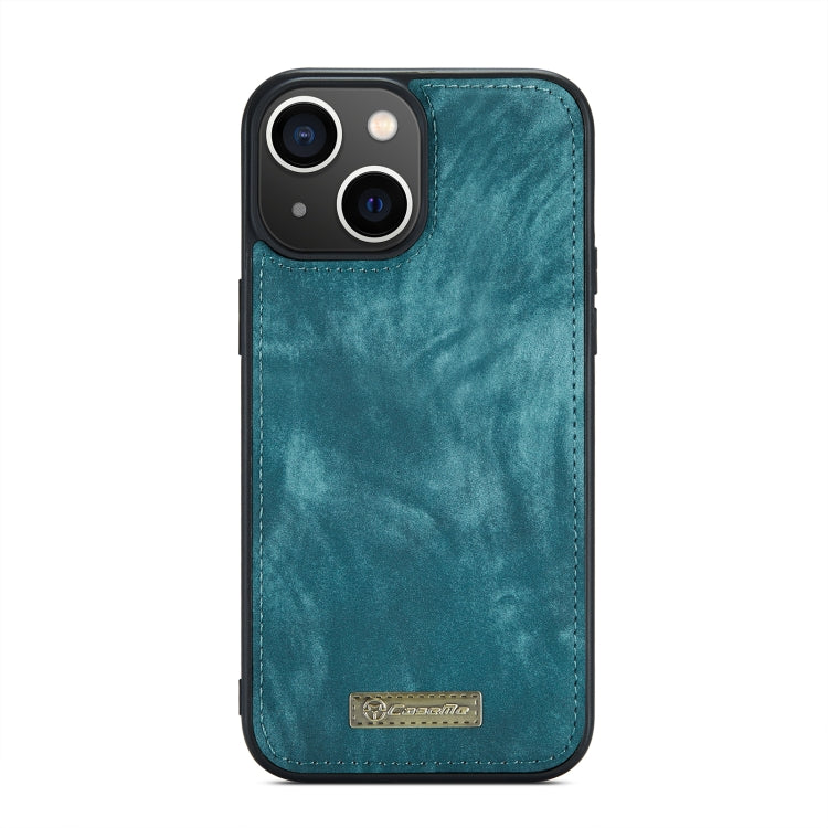 For iPhone 14 CaseMe 008 Detachable Multifunctional Leather Phone Case(Blue)