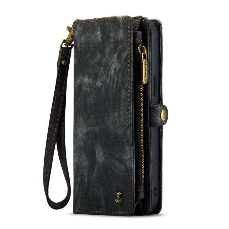 For iPhone 14 Plus CaseMe 008 Detachable Multifunctional Leather Phone Case(Black)