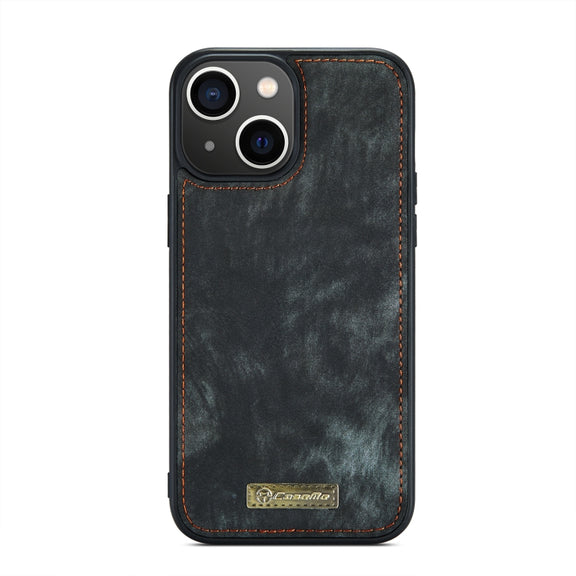 For iPhone 14 Plus CaseMe 008 Detachable Multifunctional Leather Phone Case(Black)