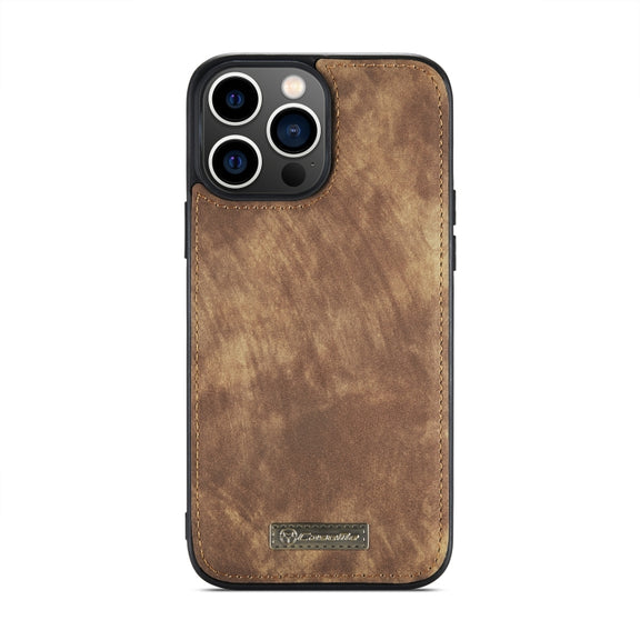 For iPhone 14 Pro Max CaseMe 008 Detachable Multifunctional Leather Phone Case(Brown)
