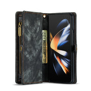 For Samsung Galaxy Z Fold4 CaseMe 008 Detachable Multifunctional Leather Phone Case(Black)
