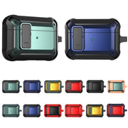 For AirPods Pro 2 Wireless Earphones Shockproof Bumblebee Silicone Protective Case(Black Green)