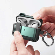 For AirPods Pro 2 Wireless Earphones Shockproof Bumblebee Silicone Protective Case(Black Green)