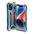 For iPhone 14 Plus R-JUST RJ17 Shockproof Armor Metal Phone Case(Blue) - iPhone 14 Plus Cases by R-JUST | Online Shopping South Africa | PMC TechLife | Buy Now Pay Later Mobicred