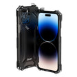 For iPhone 14 Pro Max R-JUST RJ17 Shockproof Armor Metal Phone Case(Black) - iPhone 14 Pro Max Cases by R-JUST | Online Shopping South Africa | PMC TechLife | Buy Now Pay Later Mobicred