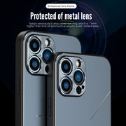 For iPhone 14 R-JUST RJ52 3-Line Style Metal TPU Shockproof Phone Case(Purple)