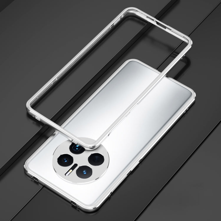 For Huawei Mate 50 Pro LK Aurora Metal Phone Frame with Lens Cover(Silver)