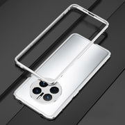 For Huawei Mate 50 Pro LK Aurora Metal Phone Frame with Lens Cover(Silver)