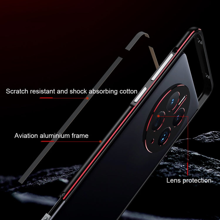 For Huawei Mate 50 Pro LK Aurora Metal Phone Frame with Lens Cover(Silver)