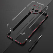 For Huawei Mate 50 Pro LK Aurora Metal Phone Frame with Lens Cover(Silver)
