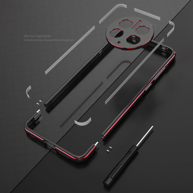 For Huawei Mate 50 Pro LK Aurora Metal Phone Frame with Lens Cover(Silver)