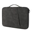 For 12.9-13 inch Laptop Portable Sheepskin Texture Leather Bag(Grey) - 12.1 inch by PMC TechLife | Online Shopping South Africa | PMC TechLife | Buy Now Pay Later Mobicred