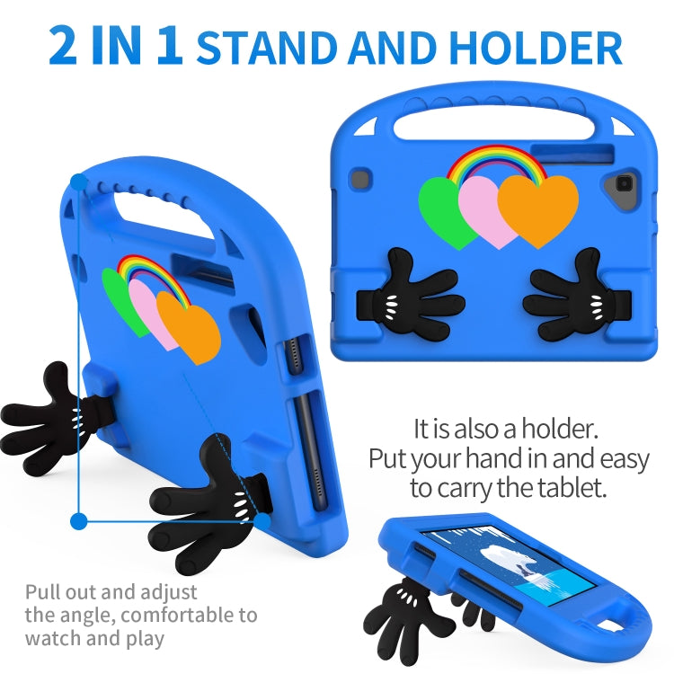 For Huawei MatePad T8 Love Small Palm Holder EVA Tablet Case(Blue)