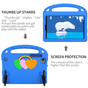 For Huawei MatePad T8 Love Small Palm Holder EVA Tablet Case(Blue)