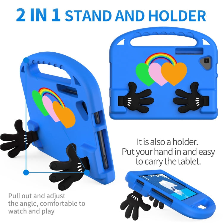For Lenovo Tab M10 Plus Love Small Palm Holder EVA Tablet Case(Blue)