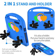 For Lenovo Tab M10 Plus Love Small Palm Holder EVA Tablet Case(Blue)