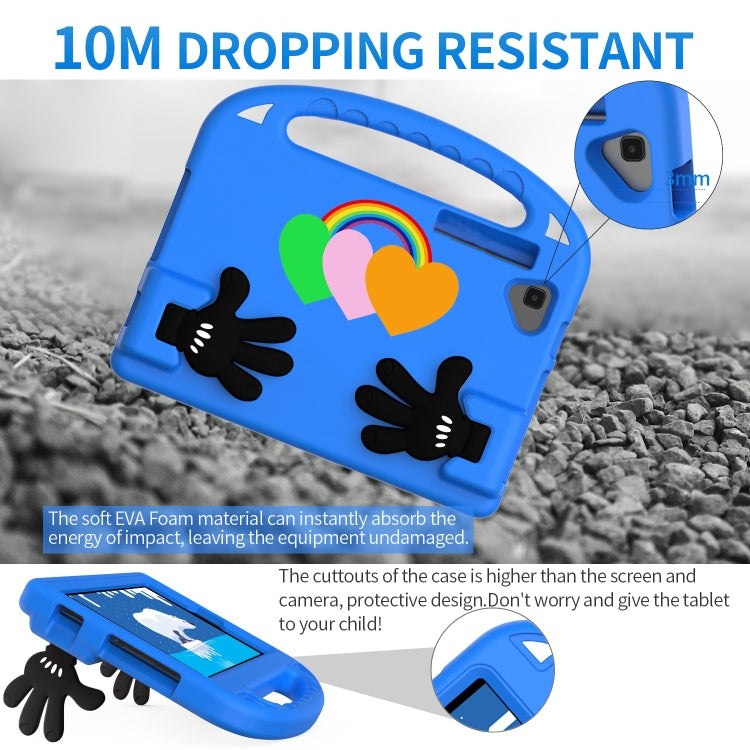 For Lenovo Tab M10 Plus Love Small Palm Holder EVA Tablet Case(Blue)