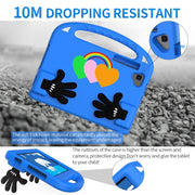 For Lenovo Tab M10 Plus Love Small Palm Holder EVA Tablet Case(Blue)