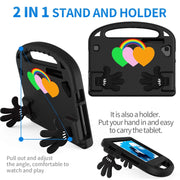 For Walmart Onn 8 inch Love Small Palm Holder EVA Tablet Case(Black)