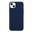 For iPhone 14 Plus Solid Color Frosted Silicone Phone Case(Navy Blue) - iPhone 14 Plus Cases by PMC TechLife | Online Shopping South Africa | PMC TechLife