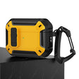 For AirPods Pro 2 Shield Shockproof Earphone Protective Case with Hook(Black Yellow) - For AirPods Pro 2 by PMC Jewellery | Online Shopping South Africa | PMC Jewellery | Buy Now Pay Later Mobicred