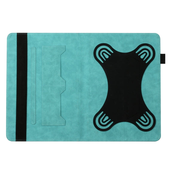 For 8 inch Life Tree Pattern Flip Universal Leather Tablet Case(Blue)