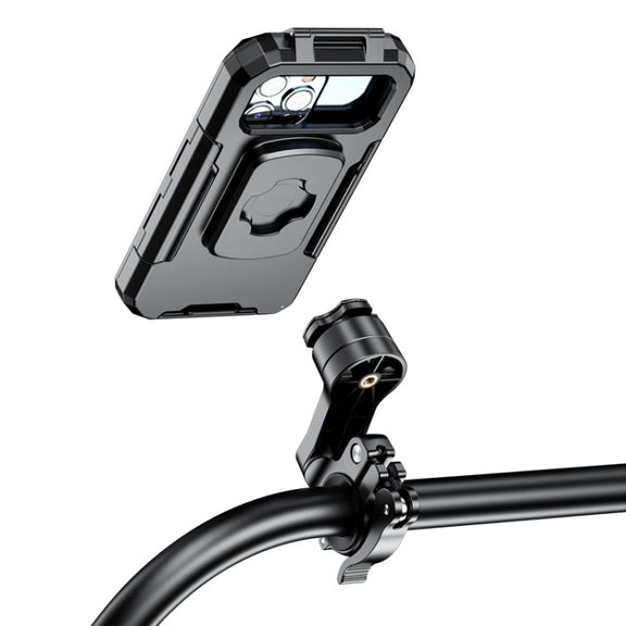 Kewig M18S-QD Motorcycle / Bicycle Water-resistant Quick Release Mobile Phone Holder