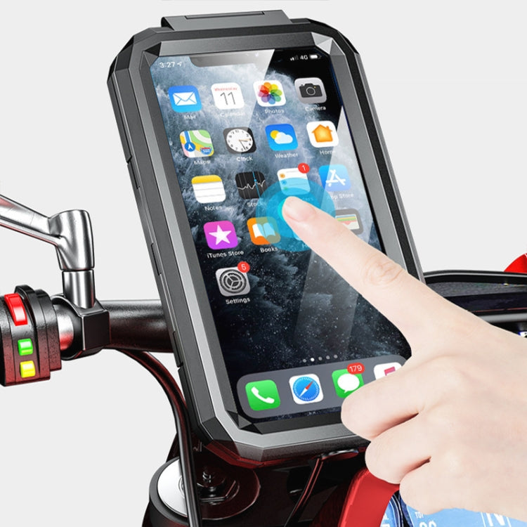 Kewig M18S-QD Motorcycle / Bicycle Water-resistant Quick Release Mobile Phone Holder