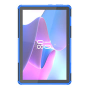 For Lenovo Tab M10 3rd Gen Tire Texture TPU + PC Tablet Case with Holder(Blue)