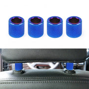 4 in 1 Car Seat Headrest Collars Rings Decor(Blue)