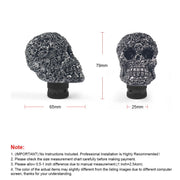 Car Skull Manual Shift Lever Gear Head(Creamy-white)