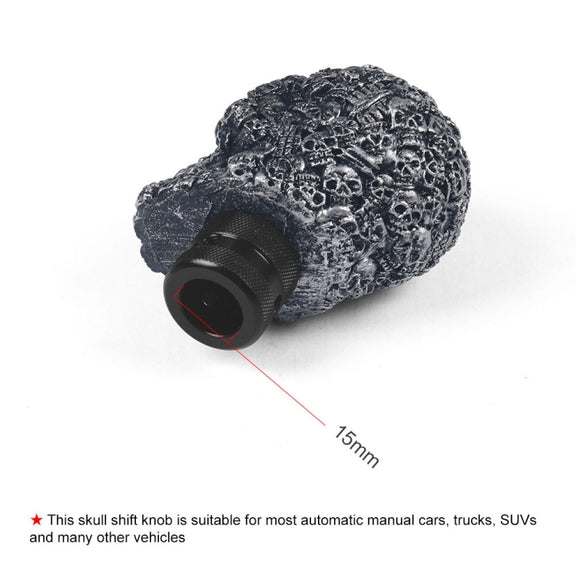 Car Skull Manual Shift Lever Gear Head(Black)
