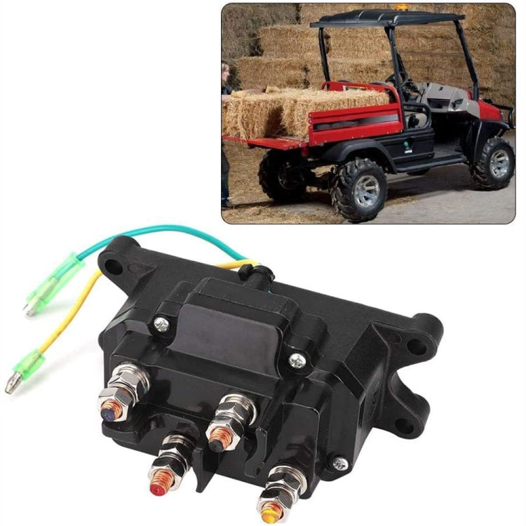 For UTV / Pickup Truck / ATV Electric Winch Relay Heavy Duty Solenoid Contactor with Rocker Arm & Switch
