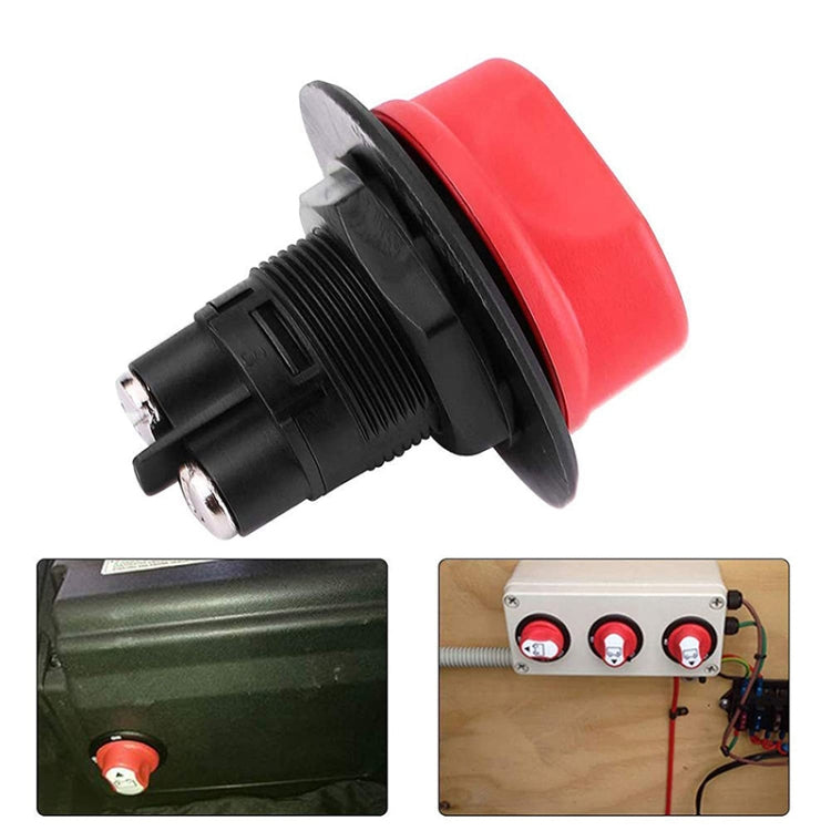 100A 8AWG Car Yacht Battery Selector Isolator Disconnect Rotary Switch Cut With Power Cord