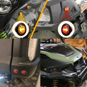 For UTV / ATU Car Turn Signal Light Toggle Switch Turn Signal Kit, Style:Vertical Green Turn Switch