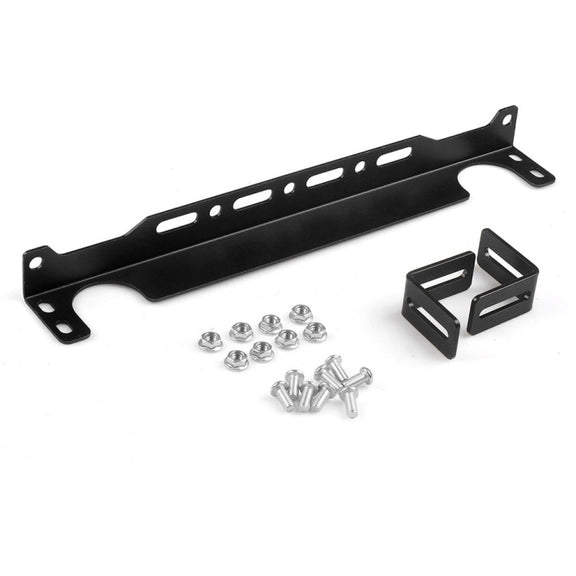 British 330mm Car Engine Oil Cooler Mounting Bracket Kit(Black)