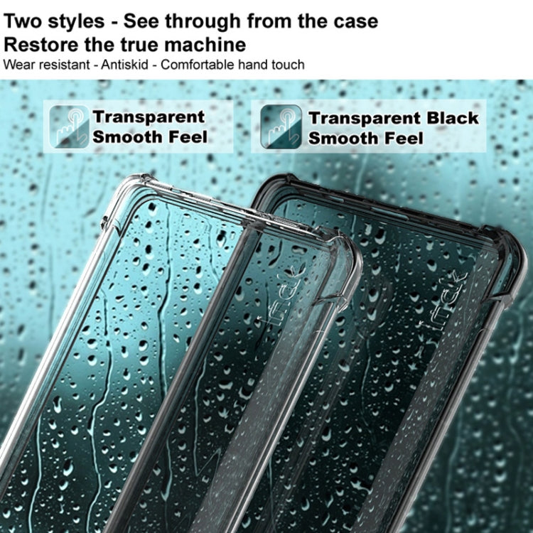 For Google Pixel 7 Pro imak Shockproof Airbag TPU Phone Case(Transparent Black)