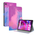 For Lenovo Tab M7 3rd Gen Watercolor Pattern Flip Leather Tablet Case(Purple Red) - Lenovo by PMC TechLife | Online Shopping South Africa | PMC TechLife | Buy Now Pay Later Mobicred