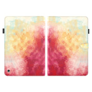 For Amazon Kindle Fire 7 2022 Watercolor Pattern Flip Leather Tablet Case(Spring Cherry)