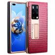For Huawei Mate X2 QIALINO 2 in 1 Crocodile Pattern Genuine Leather + PC Phone Case(Red) - free shipping - PMC TechLife - Order now!